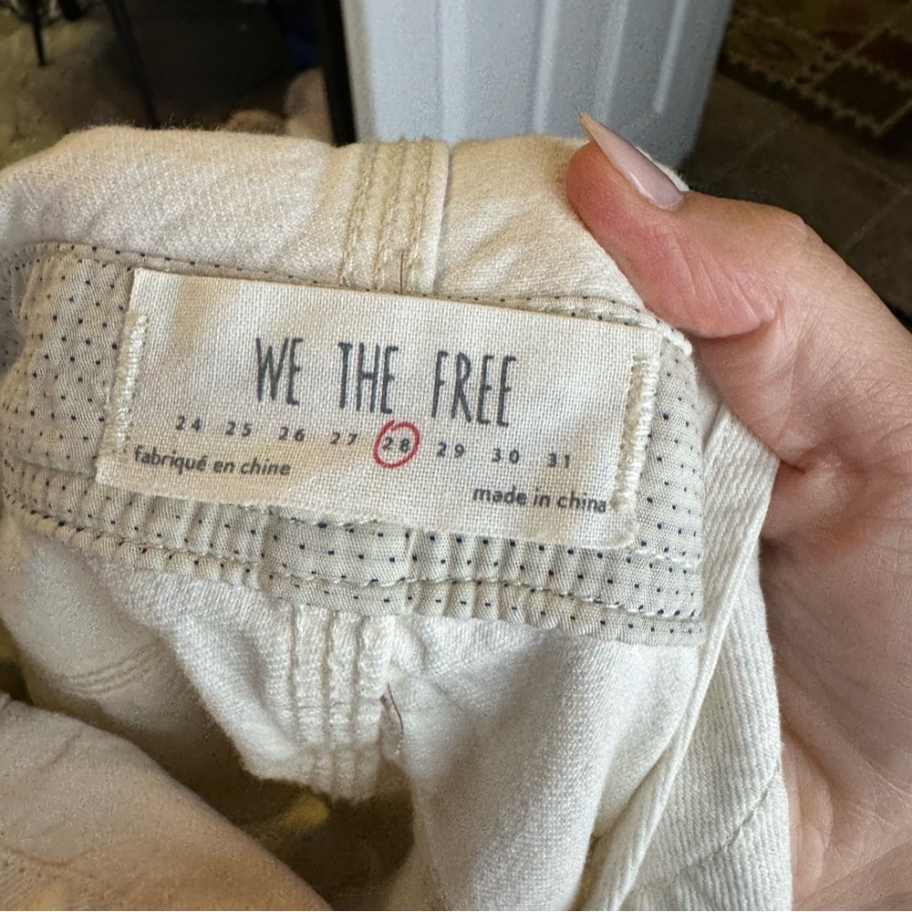 Free People Cream Denim Overalls - Picture 8 of 12